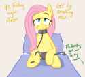 1112889__suggestive_artist-colon-shoutingisfun_fluttershy_oc_oc-colon-anon_pegasus_pony_g4_bdsm_blushing_collar_female_leash_mare_pet+play_riding+crop_solo_solo