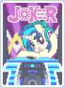 3614013__safe_artist-colon-jaye_artist-colon-tarkan809_dj+pon-dash-3_vinyl+scratch_pony_unicorn_g4_balatro_card_digital+art_horn_joker_pixel+art_solo