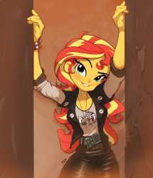 3615580__safe_artist-colon-megadraws24_sunset+shimmer_human_art+pack-colon-mypastisnottoday2025_equestria+girls_g4_clothes_female_grin_smiling_solo