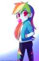1630058__safe_artist-colon-riouku_rainbow+dash_equestria+girls_g4_my+little+pony+equestria+girls-colon-+better+together_ass_blowing+bubbles_bubblegum_butt_cloth