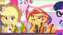 2586822__safe_screencap_applejack_pinkie+pie_sci-dash-twi_sunset+shimmer_twilight+sparkle_dashing+through+the+mall_equestria+girls_equestria+girls+specials_g4_m