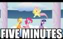 five minutes