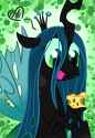 102068__safe_artist-colon-leibi97_derpibooru+import_queen+chrysalis_changeling_changeling+queen_-colon-p_cheese_cute_cutealis_eyes+on+the+prize_female_