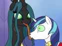 1333261__safe_artist-colon-pony+quarantine_derpibooru+import_queen+chrysalis_shining+armor_changeling_changeling+queen_pony_unicorn_drawthread_eyelashe