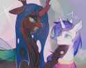 7206984__safe_artist-colon-willowseapty_artist-colon-E69FB3E6B190E891B5willowsea_imported+from+derpibooru_queen+chrysalis_shining+armor_changeling_changeling+qu