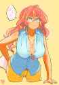 2540395__suggestive_artist-colon-sozglitch_sunset+shimmer_human_equestria+girls_g4_big+breasts_breasts_busty+sunset+shimmer_cleavage_clothes_downblouse_female_g