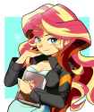 3579656__safe_artist-colon-cheesesauce_42_sunset+shimmer_human_art+pack-colon-mypastisnottoday2025_equestria+girls_g4_blushing_breasts_bust_busty+sunset+shimmer