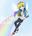 1738170__safe_artist-colon-g_k_po_rainbow+dash_equestria+girls_spoiler-colon-eqg+series_clothes_female_looking+at+you_shirt_shoes_solo