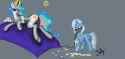 574792__suggestive_artist-colon-jellyhooves_derpibooru+import_princess+celestia_trixie_pony_unicorn_ballgag_bondage_collar_egg_female_femdom_femsub_gag
