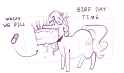 3405818__safe_artist-colon-secretgoombaman12345_derpibooru+import_diamond+tiara_earth+pony_pony_g4_birthday+cake_birthday+candles_cake_candle_chubby_ch