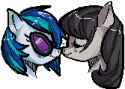 3599507__safe_artist-colon-beato-dash-riiche_dj+pon-dash-3_octavia+melody_vinyl+scratch_earth+pony_pony_unicorn_g4_boop_bust_digital+art_duo_duo+female_eyes+clo