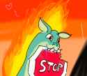 3285875__safe_artist-colon-horsesplease_tianhuo+tfh_them27s+fightin27+herds_behaving+like+a+cat_biting_community+related_drool_happy_mane+of+fire_nom_smiling_st