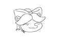 goofy smug Posey doodle