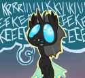 580248__safe_artist-colon-dinkelion_derpibooru+import_oc_oc-colon-doppel_unofficial+characters+only_changeling_ask+doppel_bugs+doing+bug+things_song+of