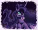 1512688__safe_artist-colon-raramila_princess+luna_cute_donut_food_lunabetes_mouth+hold_pony_solo