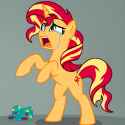 sunset step on lego