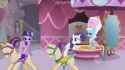 454478__safe_screencap_rainbow+dash_rarity_twilight+sparkle_pegasus_pony_unicorn_g4_my+little+pony-colon-+friendship+is+magic_swarm+of+the+century_bedroom+eyes