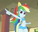 646051__solo_rainbow+dash_suggestive_equestria+girls_screencap_edit_belly+button_panties_underwear_bra