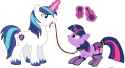 503595__suggestive_artist-colon-mysterious+mew_shining+armor_twilight+sparkle_pony_unicorn_g4_ballgag_bdsm_blushing_clothes_collar_female_fishnet+stockings_gag