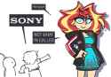 3604836__safe_artist-colon-threetwotwo32232_sunset+shimmer_human_g4_clothes_dialogue_dress_female_humanized_jacket_mass+effect_meme_not+what+im+called_simple+ba