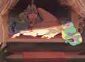 3040247__safe_artist-colon-yozora122_princess+celestia_alicorn_pony_g4_brooch_carpet_celestia+is+not+amused_cloven+hooves_couch_crossed+hooves_crown_curtains_fe
