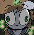 3187132__safe_artist-colon-icey_derpibooru+import_oc_oc-colon-littlepip_unicorn_fallout+equestria_addiction_horn_image_kubrick+stare_magic_mint-dash-al