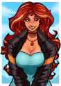 3580634__safe_artist-colon-nire_sunset+shimmer_human_art+pack-colon-mypastisnottoday2025_g4_arm+boob+squeeze_big+breasts_boob+freckles_breasts_bust_busty+sunset