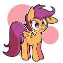 2430644__safe_artist-colon-kindakismet_scootaloo_pegasus_pony_g4_abstract+background_cute_cutealoo_female_high+res_mare_older_older+scootaloo_one+ear+down_simpl