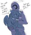 Dash and anon cold cuddles