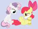 469868__semi-dash-grimdark_suggestive_artist-colon-kooner-dash-cz_artist-colon-ryuseihikari_edit_apple+bloom_sweetie+belle_earth+pony_pony_unicorn_g4_absurd+re