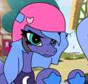 luna with retard helmet
