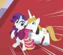 prince defends himself against cake via a marshmallow mare