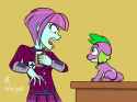 2593626__safe_artist-colon-mayorlight_spike_spike+the+regular+dog_sunny+flare_dog_equestria+girls_g4_my+little+pony+equestria+girls-colon-+friendship+games_clot