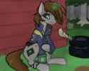 Littlepip_but_crying_near_a_barn