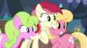 2902227__safe_screencap_daisy_flower+wishes_lily_lily+valley_roseluck_earth+pony_pony_it+isn27t+the+mane+thing+about+you_season+7_1080p_cute_excited_female_flow