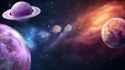 two lovers traveling though the cosmos, forever and ever