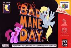 1948231__safe_derpibooru+import_berry+punch_derpy+hooves_pegasus_pony_box+art_conker&#039;s+bad+fur+day_female_mare_nintendo+64_rareware