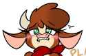 flustered cow