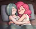 3516585__safe_ai+generated_ponerpics+import_marble+pie_pinkie+pie_human_-fwslash-jdb-fwslash-_cuddling_humanized_image_lolicon_png_sleeping