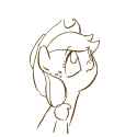 applejack headpat