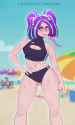3630644__suggestive_artist-colon-twa1kaart_aria+blaze_human_equestria+girls_g4_beach_beach+umbrella_bikini_bikini+bottom_bikini+top_black+bikini_black+swimsuit_