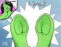 3632166__safe_artist-colon-k-dot-+dale_oc_oc+only_oc-colon-filly+anon_earth+pony_pony_comic_female_filly_foal_frog+28hoof29_hoof+focus_hooves_implied+transforma