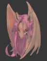 3608700__safe_artist-colon-yoruio_fluttershy_bat+pony_pony_g4_bat+ponified_fangs_female_flutterbat_looking+at+you_mare_race+swap_simple+background_slit+pupils_s.png