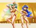 3605671__suggestive_artist-colon-king-dash-kakapo_princess+celestia_princess+luna_human_g4_barefoot_belly_belly+button_bikini_breasts_busty+princess+celestia_bu.png