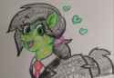 2848477__safe_artist-colon-pony+quarantine_oc_oc-colon-anon-dash-mare_earth+pony_pony_clothes_crayon+drawing_female_floating+heart_heart_looking+at+you_mare_nec.jpg
