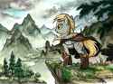 815201__safe_artist-colon-dracontiar_derpy+hooves_pegasus_pony_g4_cloak_clothes_crossover_epic+derpy_female_mare_mountain_scenery_scenery+porn_skyrim_solo_the+.jpg