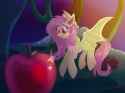 3401219__safe_artist-colon-fillyfoolz_fluttershy_bat+pony_pony_g4_apple_bat+ponified_female_flutterbat_flying_food_high+res_looking+at+something_mare_race+swap_.jpg