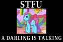 g3 rainbow dash stfu - a darling is talking.gif