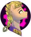 2068281__safe_artist-colon-renka2802_pony_anime_bust_crossover_giorno+giovanna_high+res_jojo27s+bizarre+adventure_looking+up_ponified_portrait_solo.png