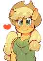 1328323__safe_artist-colon-jirousan_applejack_clothes_cute_heart_jackabetes_looking+at+you_simple+background_smiling_solo_sweater_white+background.png